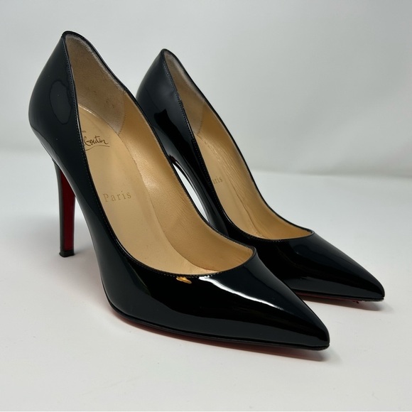 Christian Louboutin Black Patent Pigalle 100